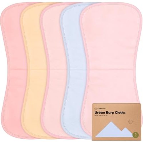 Organic Burp Cloths Baby Boy & Girl, 5-pack Cotton Burp Rags (Callisto)