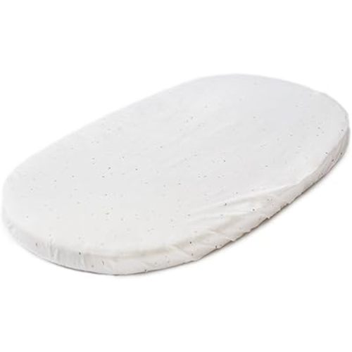 Stokke Sleepi Fitted Sheet by Pehr V3, Celestial - Not Compatible with Bed Mattress Made Before August 2022-100% Cotton