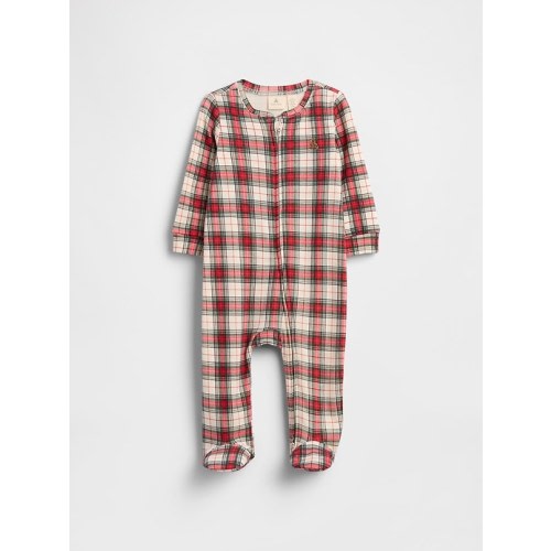 Baby Print Two-Way Zip One-Piece