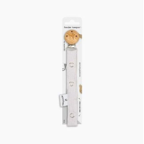 Moss and Fawn Linen Pacifier Cip Foliage