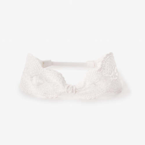Lace Knot Headband WHITE / 0-12M