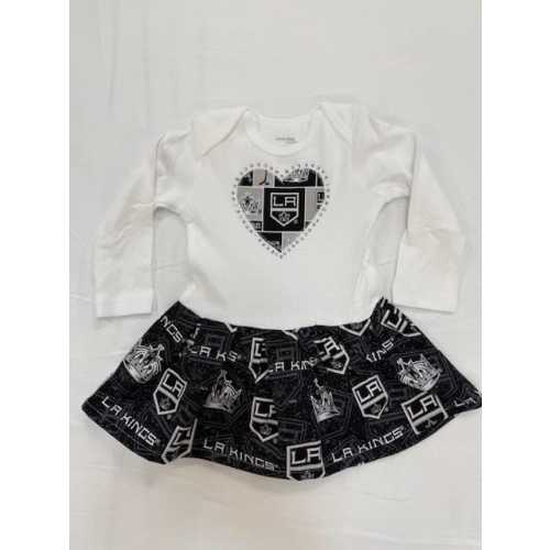 Custom made Inspired LA Kings Infant Dress with or without matching Bloomers