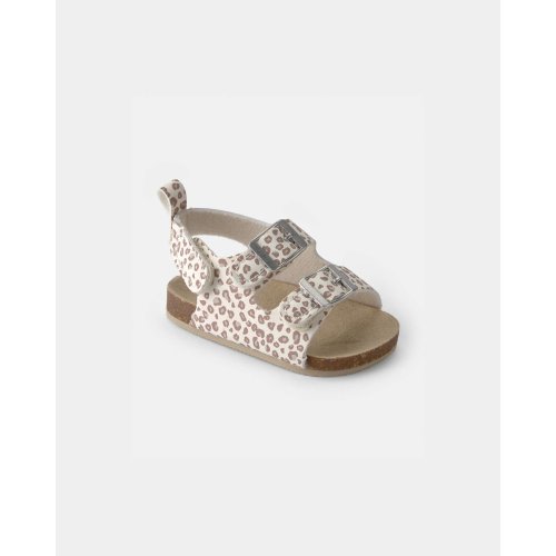 Baby Girl Cheetah Sandals - Cream | Carter's