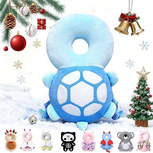 Baby Head Protector Backpack for Falling Crawling and Walking Toddler Essentials Harness Infant Turtle Toys Helmets Baby Christmas Gifts Essentials Must Have Stuff Items for 0.5-2 Years