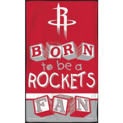 Houston Rockets Wincraft Born To Be 10x17 Burp Cloth