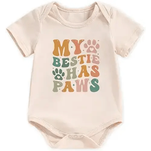 Infant Newborn Baby Boys Girls Bodysuit Short Sleeve Funny Letters Print Romper Reveal Romper Coming Home Outfit