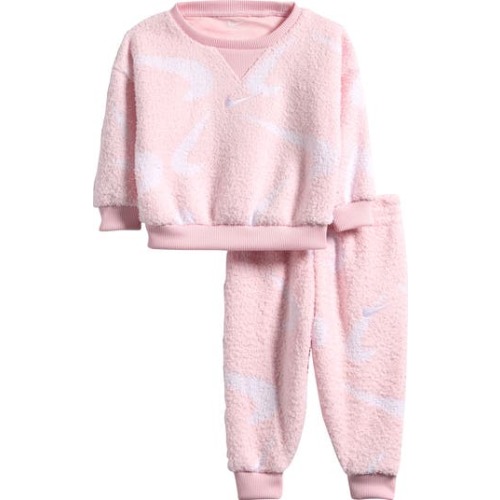 Boucle Jacquard Sweatshirt & Joggers Set, 12M