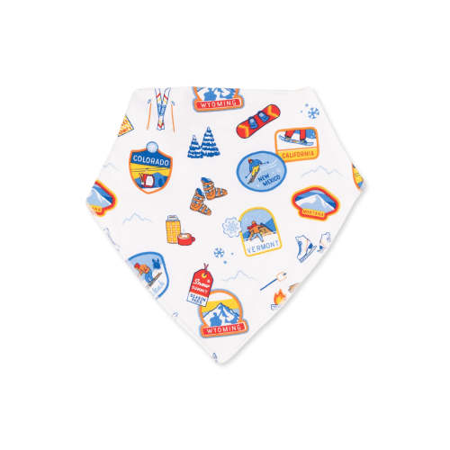 Bandana Bib, Vintage Ski Patches – SpearmintLOVE