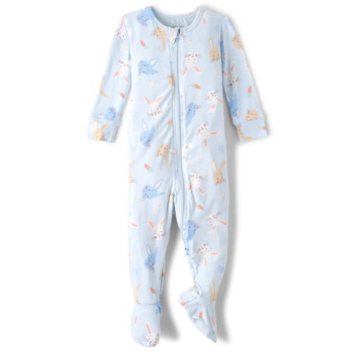 The Children's Place Baby & Toddler Boys Long Sleeve Easter Footed Onesie, Sizes NB-5T