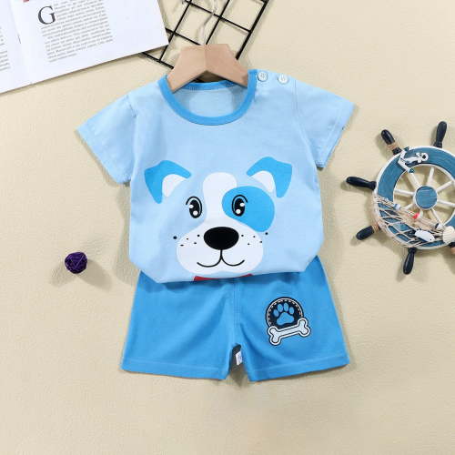 XUELUO Toddler Boys Casual Outfit Sets Summer And Girls Short Sleeved T Shirt Set And Girls Short Sleeved Shorts Two Piece Set Clothing Holiday Wear