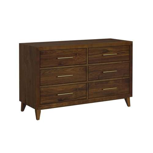Mayberry Hill Malia 6-Drawer Dresser Only in Walnut