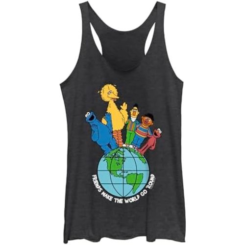 Fifth Sun Sesame Street Friends Make The World Women's Special Sizes Short Sleeve Tee Shirt