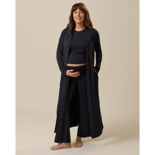 The Sunday Lounge Duster | Black - Kindred Bravely