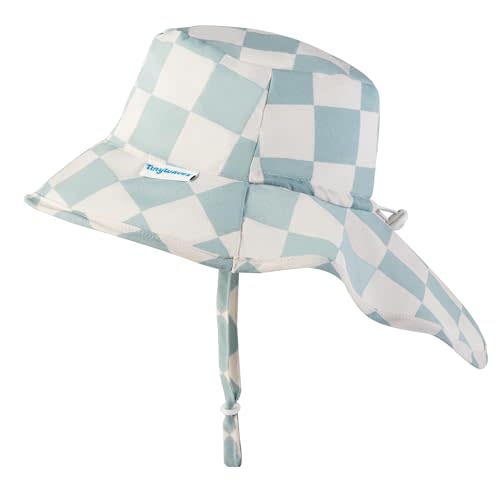 Tiny Twinkle Sun Protection Baby Flap Hat with UPF 50+ Sun Protection for Baby and Toddler Boys and Girls