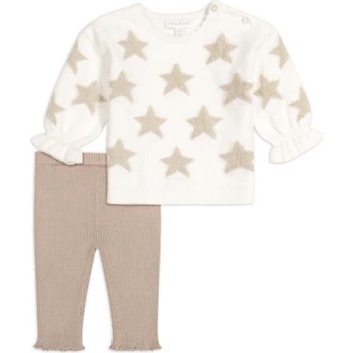 Sweater Top & Pant Set, Tan - Miniclasix Tops | Maisonette
