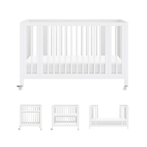 Babyletto Rolli 9-in-1 Convertible All-Stages Crib with Bassinet & Toddler Bed Conversion Kits