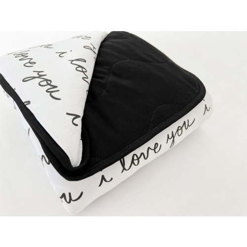 Bamboo Quilted Blanket in I Love You