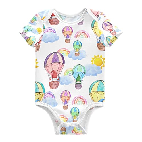 vvfelixl Baby Bodysuits Short Sleeve Cotton Baby Clothes For Boys Funny Baby Suits For Girls 0-24 Months