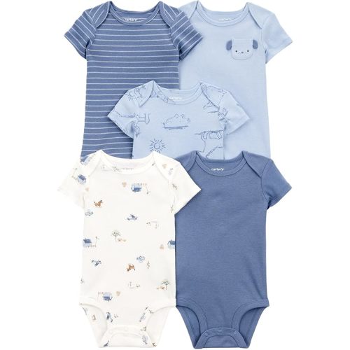 Carter's Baby Boys 5-Pack Original Short Sleeve Bodysuits