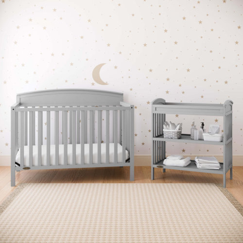 Graco Benton 5-In-1 Convertible Crib And Changing Table 2-Piece Collection Nursery Set & Reviews | Wayfair