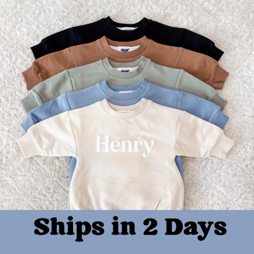 Personalized Baby Puff Bubble Romper Sweatshirt • Custom Name Bodysuit • Newborn & Baby Gift