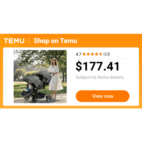 foldable double stroller adjustable backrest - Temu
