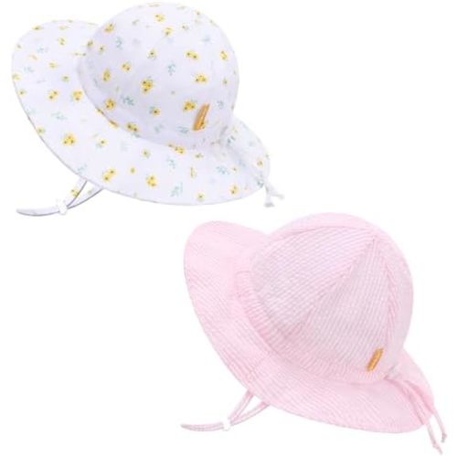 Baby Bucket hat UPF 50+ Wide Brim Toddler Sun hat Beach for Girls