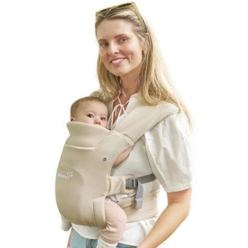 GROWNSY Baby Carrier Newborn to Toddler, Cozy Baby Wraps Carrier, Ergonomic Baby Carrier with Head Support, Cream
