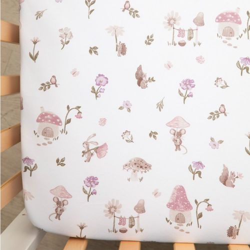 Living Textiles Baby Cotton Jersey Crib Little Geese Sheet