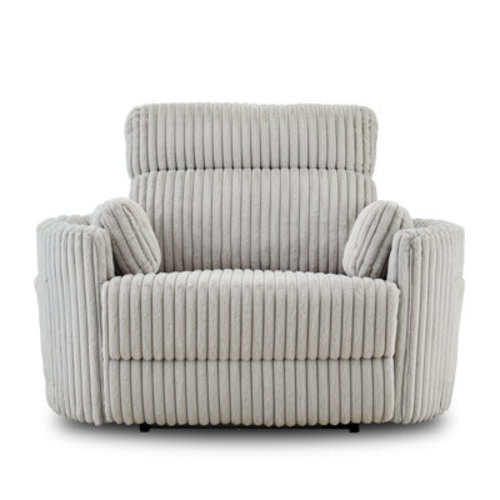 Hokku Designs Modern 54.33" Wide Recliner Chair with Plush Faux Rabbit Fur, USB Charging Port & Adjustable Backrest – Easy Assembly | Wayfair