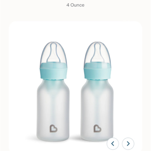 Bond® Silicone Glass Bottle 4oz, 2pk | Munchkin