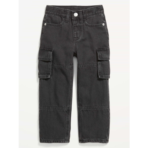 Baggy Barrel-Leg Cargo Jeans for Toddler Boys