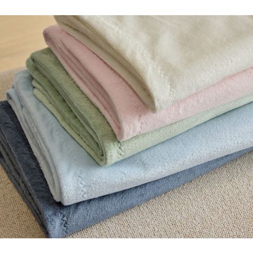 Chamois Baby Blanket (Light Pink)