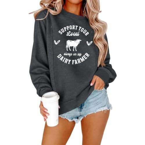 SUPEYA Nursing Sweatshirt Women Hidden Zip Breastfeeding Pullover Tops