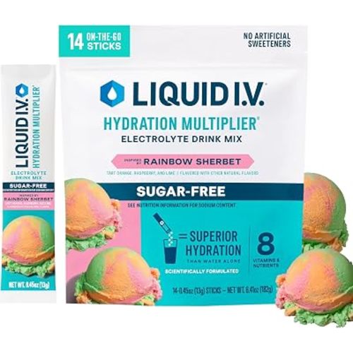 Liquid I.V. Sugar Free Hydration Electrolytes, Mango Pineapple, 14 Count