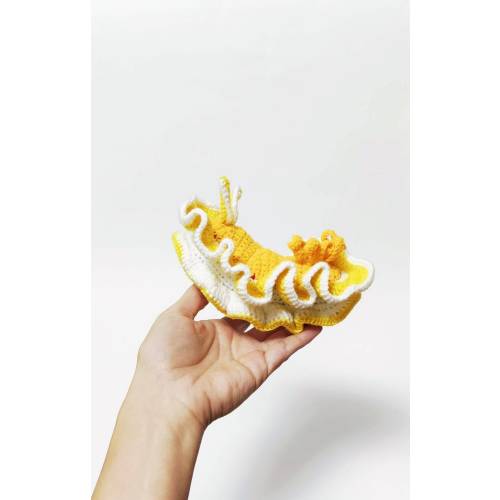 Crochet Sea Slug Plush, Glossodoris Cruenta Amigurumi, Nudibranch Plush