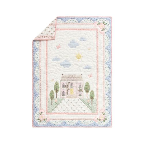 Dollhouse Baby/Toddler Quilt, 36 x 50, Mult