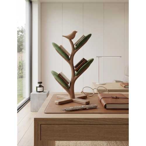 Solid Wood Tree Bookshelf | Modern Scandinavian Book Storage, Nursery Decor