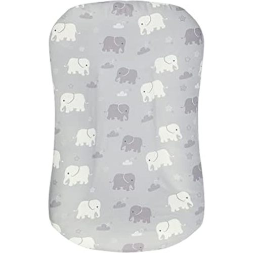 TANOFAR Baby Lounger Cover, Newborn Lounger Cover for Boys, Removable Nest Slipcover, Soft Comfortable, Machine Washable, Elephants