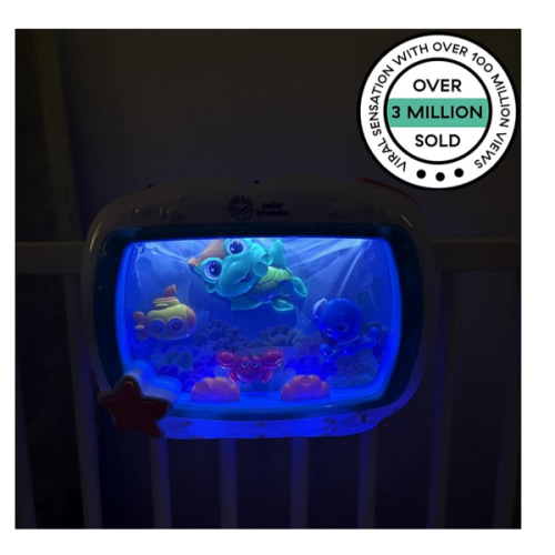 Baby Einstein Sea Dreams Soother Musical Crib Toy and Sound Machine, Newborn and up