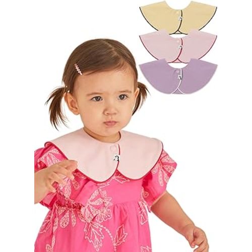 Konny Baby Bibs Set, 360 ​​° Rotate, Soft and Absorbent Bandana Drooling for Boys Girls baby Essentials