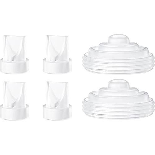 4PCS Duckbill Valves 2PCS Silicone Diaphragm Compatible with Momcozy M5 Breast Pump, Breast Pump Replacement Parts Accessories for M5,6PCS