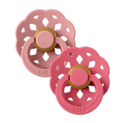 Pacifier Boheme 2-Pack 0-6m - Dusty Pink/Coral (Size 1)