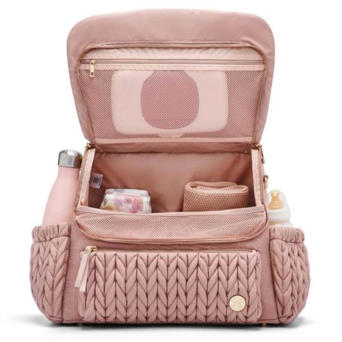 Levy Backpack Diaper Bag- Dusty Rose