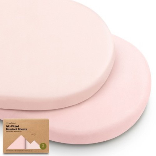 KeaBabies Bassinet Sheet for Baby Girls, Boys, 2-Pack Isla Fitted Bassinet Sheets, Bassinet Mattress Sheets