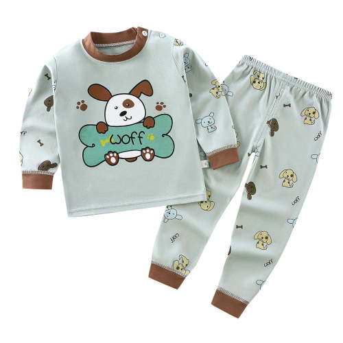 Rhuody 12-18 Months Boys Winter Pajamas Kids Baby PjâS Long Sleeve Cartoon Tops Pants Sleepwear Pajamass Set 2Pcs Toddler Fashion Clothing D