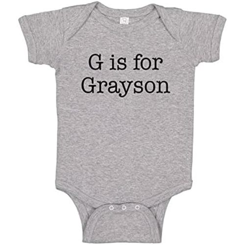 G is for Grayson Baby Infant Bodysuit