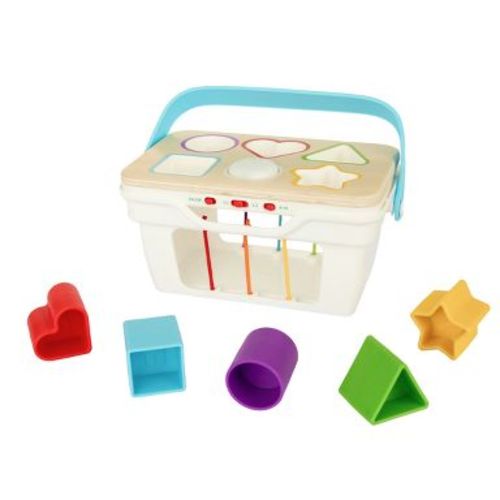 Chuckle & Roar Interactive Shape Sorter Toy with Lights & Sounds, Silicone Shapes and 3 Play Modes, Ages 1–3+