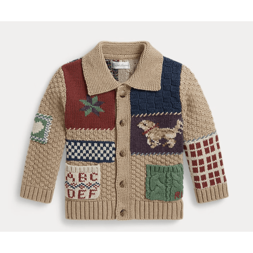 Ralph Lauren Patchwork Cotton Cardigan 18M