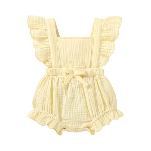 Happy Town Newborn Baby Girl Clothes Infant Summer Romper Sleeveless Floral Cute Outfits One Piece Jumpsuit Bodysuit